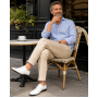 Pantofi barbati eleganti din piele naturala Havana 51 Alb